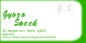 gyozo speck business card